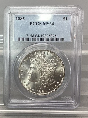 1885 Morgan Silver Dollar - PCGS - MS 64