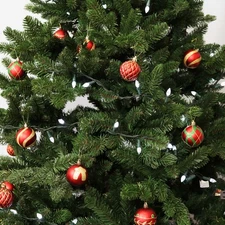 Holiday Glitter 30-Piece Christmas Ornament Set - Red/Gold by Sunnydaze