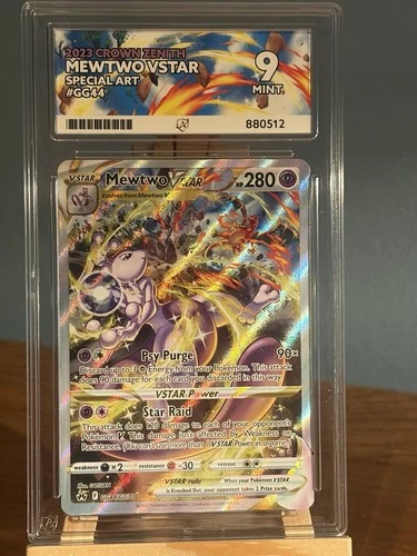 2023 Pokémon Mewtwo VSTAR#GG44 Ace 9 Crown Zenith Mint Condition Special Art