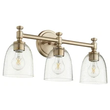 Quorum International 5122-3-2 Rossington 3 Light 22"W Vanity - Aged Brass /