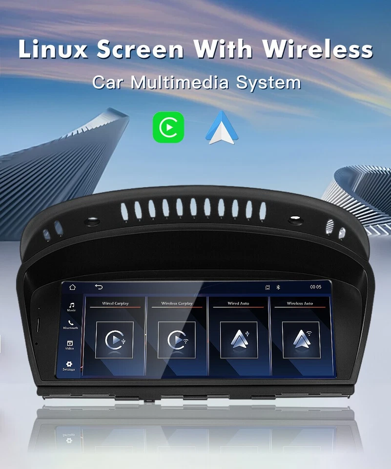 8.8" For BMW 3 5 Series E90 E60 CCC 2005-2008 Carplay Stereo Radio Screen GPS - Image 2 of 4