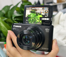 Canon PowerShot SX740 HS 20.3MP 4K Digital Camera Black 40x Optical Zoom Wi-Fi