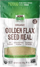 , Organic Golden Flax Seed Meal, Source of Essential Fatty Acids and Fiber, Cold