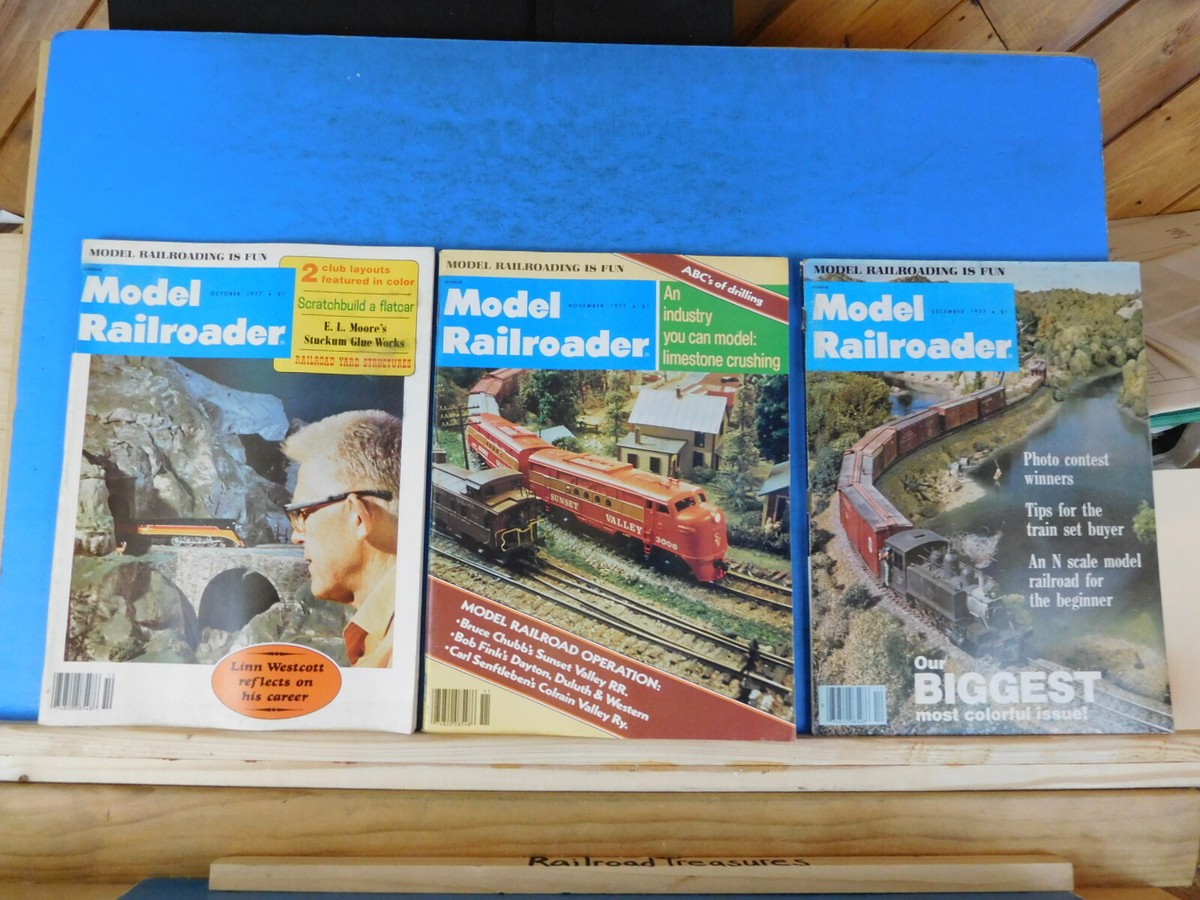 Model Railroader Magazine Complete Year 1977 12 issues