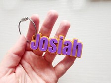 Bottle Name Tag, Personalized Name Keychain, Custom Backpack Tag, 3D Printed