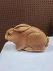 1960's Marx Wind-Up Rabbit Hard Plastic Childrens Toy 8" Bunny