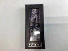 Setazone Blue Gold Floral Pattern Dress Bowtie NEW