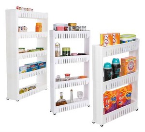 3 4 5 Tier Slim Slide Out Kitchen Trolley Rack Holder Storage