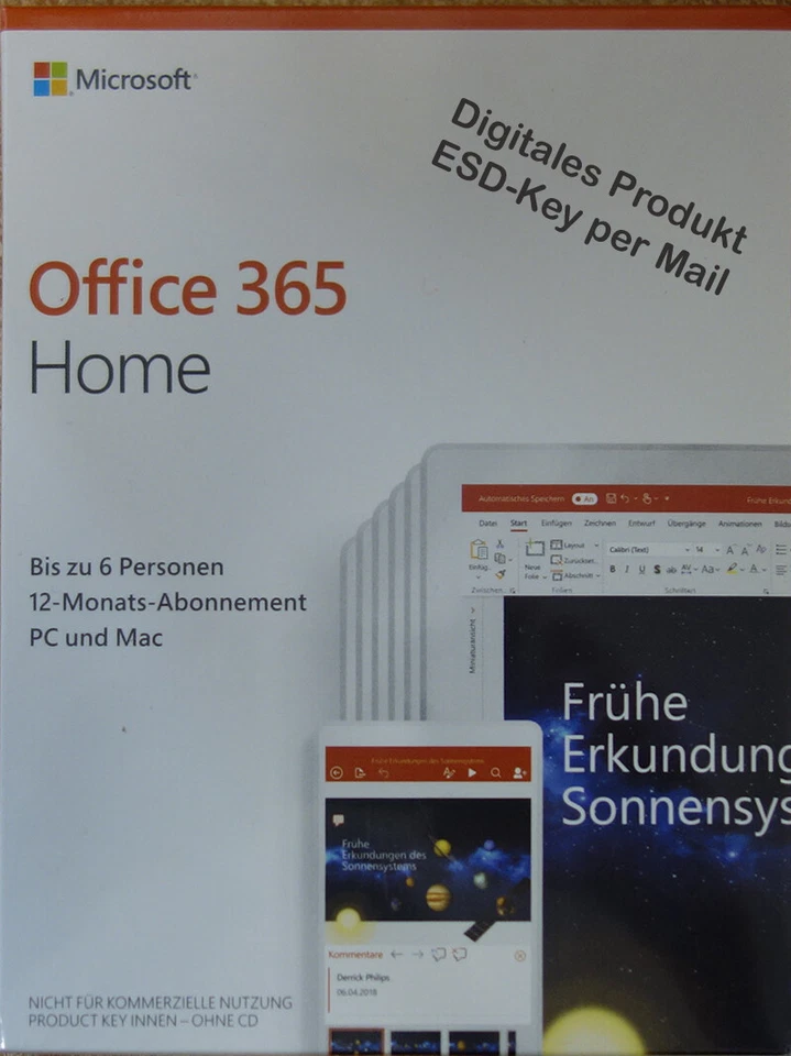 Microsoft 365 Family Office 365 | 6Nutzer | Mehrere PC / Mac | ESD | 1 Jahr - Bild 3 von 4