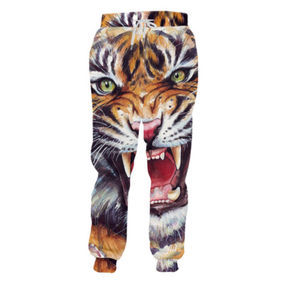 Hip Hop Tiger Animal 3D Print Casual trousers Men Women Sweatpants
