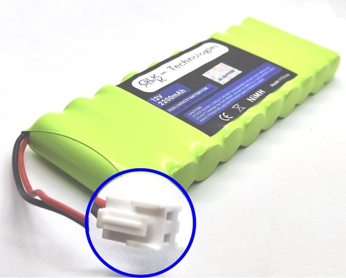 GLK Akkupack für Rolladensteuerung NiMH 12V 2200mAh Baugleich z ROTO ZEL 12V/2,1 - Bild 3 von 4