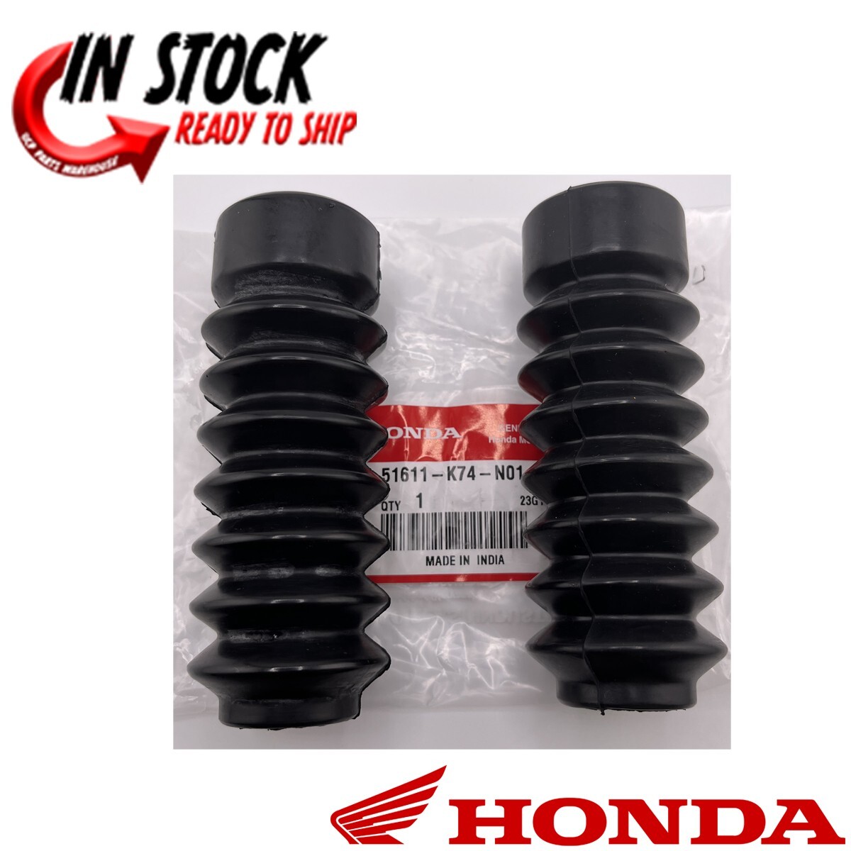 HONDA FRONT FORK BOOT COVER SET 2022-2025 NAVI NVA110B OEM GENUINE