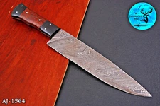 CUSTOM HANDMADE FORGED DAMASCUS STEEL CHEF KNIFE UTILITY KITCHEN KNIFE 1564