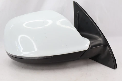 2013-15 Audi Q7 Right Passenger Side View Mirror Power Fold Blind Spot Mem White