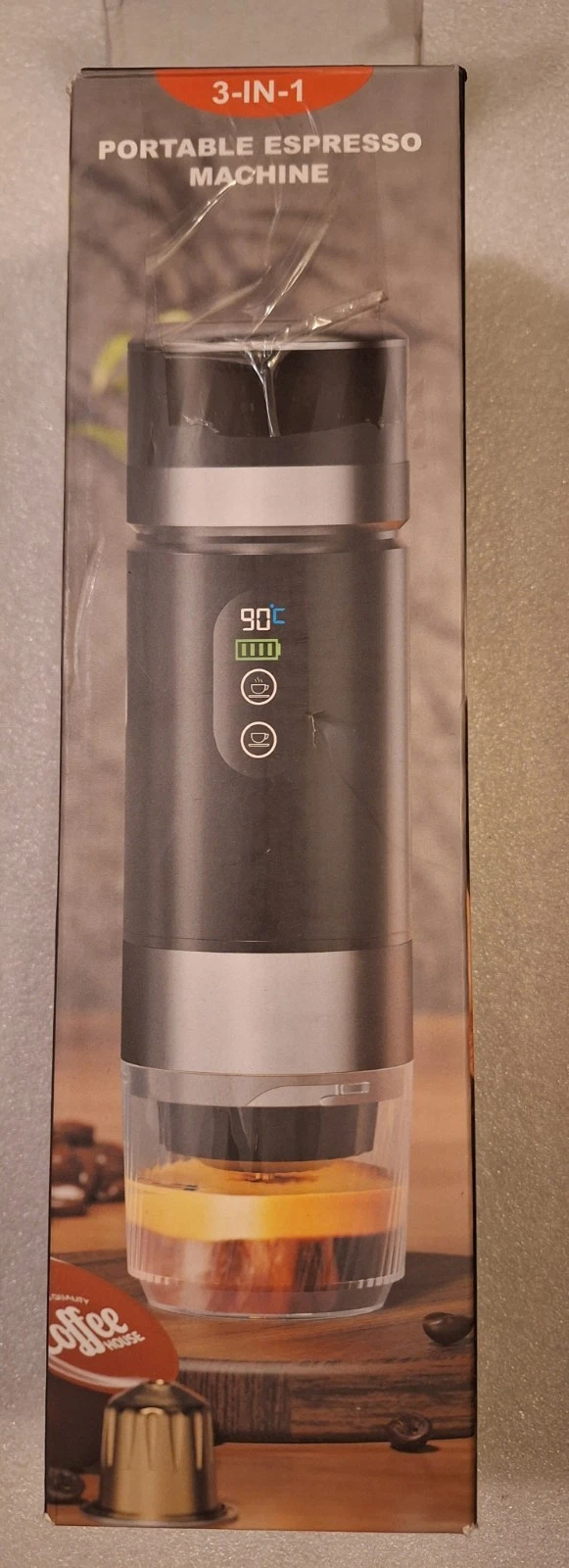 Portable Coffee Maker 3-in-1, Electric Espresso Machine with 7500mAh Battery