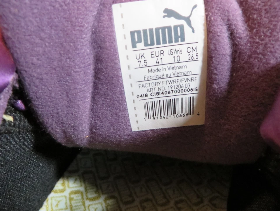 Zapatos de golf Puma de gamuza púrpura, para mujer talla 10 Foto 3 de 4