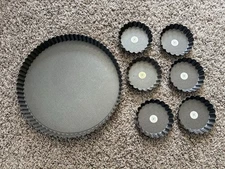Williams Sonoma Tart Quiche Pie Tins Pans Lot Large & Small Individual