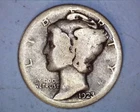 1923-S MERCURY DIME***VG~122-6C