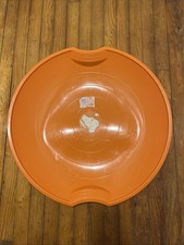 Superio Round Snow Sled 25x25" Saucer Disc Spiral Sled with Handles