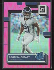 Roger McCreary 2022 Donruss Optic #259 Pink Tennessee Titans