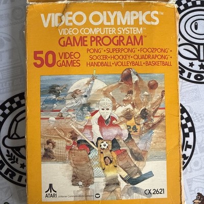 Atari 2600 Video Olympics Game & Manual in Gatefold Box - CIB