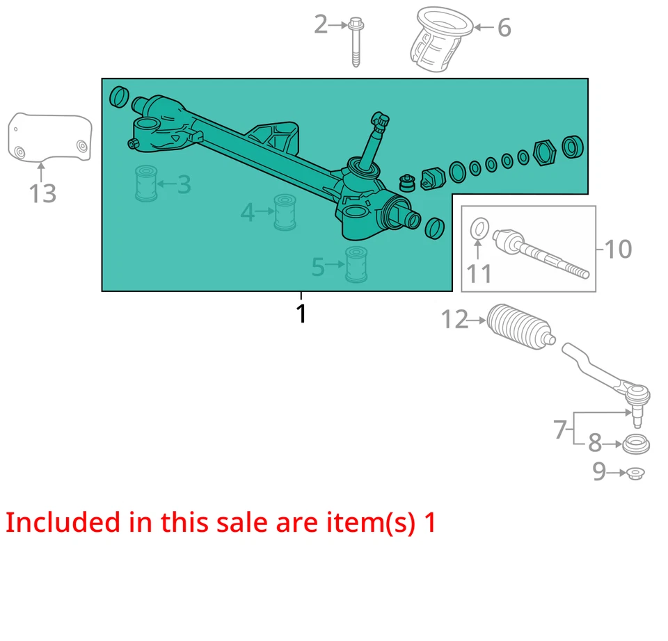 (LOCAL PICKUP ONLY) Steering Gear/Rack Fits 17-24 RIDGELINE 2050894 - Image 3 of 4