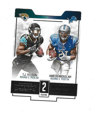 2015 Panini Contenders Round Numbers #6 Ameer Abdullah/T.J. Yeldon