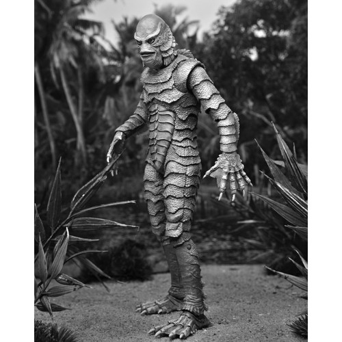 Neca UNIVERSAL MONSTERS (B/W) THE CREATURE FROM THE BLACK LAGOON 7 FIGURE - Picture 5 of 14