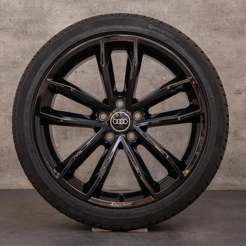 Audi A5 S5 Winterräder 19 Zoll F5 8W B9 Felgen 8W0601025DF Cavo Design schwarz - Bild 3 von 4