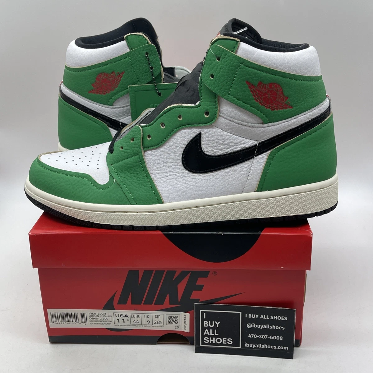 Jordan 1 Retro OG High Lucky Green W for sale | eBay