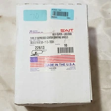 United Abrasives Sait 22613 6x1/4x5/8-11 Z-Tech Z24R Type 27 Grinding Wheels, 10