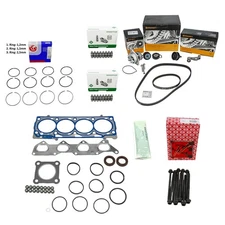 Gasket Set + Hydro + Piston Rings STD + Timing Belt for VW 1.4 AKQ 036103383AM CT957W