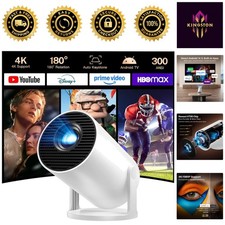 High-Resolution Mini Projector - WiFi 6, Bluetooth 5.4, Perfect for Home Cinema