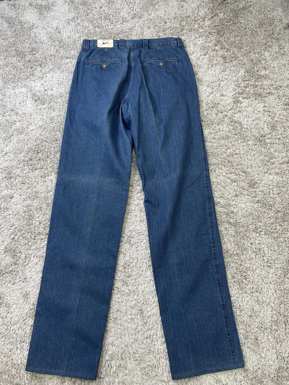 Orvis Pants Mens 32 Blue Denim Chino Zip Fly Welt Pockets Death Valley Dn - product detail image 9