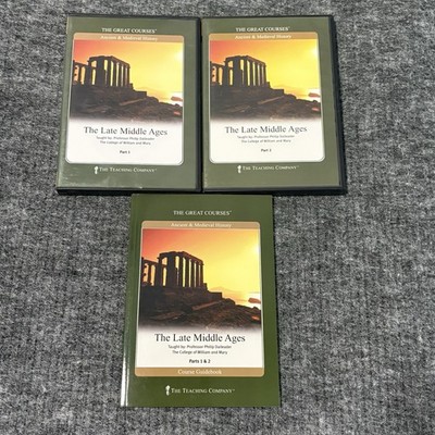 The Great Courses The Late Middle Ages Medieval History Parts 1 & 2 Book & CDs