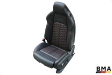 Audi Rs5 Coupe B9 Front Left Black Leather Seat Assembly 2018 - 2024 Oem