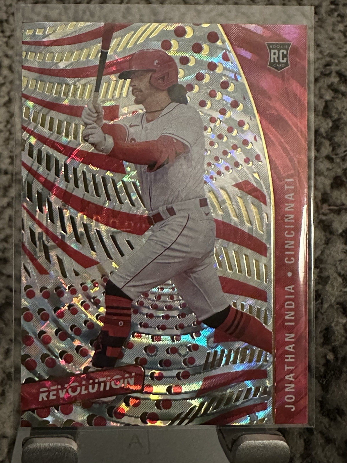 2021 Panini Chronicles Jonathan India Revolution Fractal #39 Cincinnati Reds