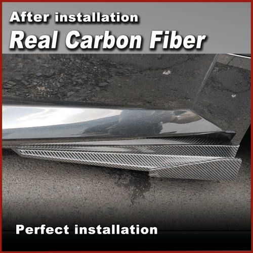 Carbon Seitenschweller Seite Splitter Spoiler für Audi TTRS/ TTS/ TT Sline 15-18 - Picture 4 of 13