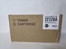 2 PK CF226A Toner Cartridge HP 26A NEW OPEN BOX Sealed Cartridges Blk