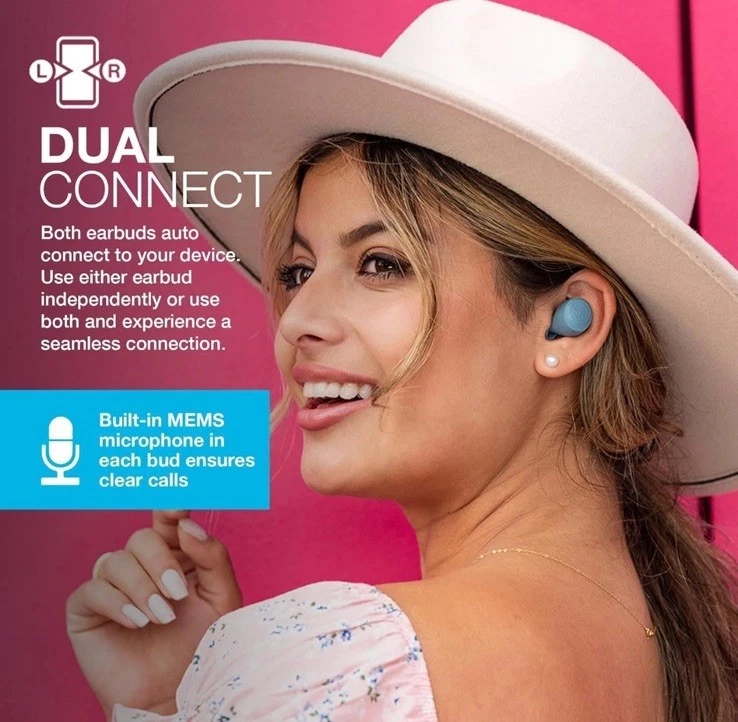 JLab Go Air Pop True Wireless Earbuds, In Ear 3 Color Slate - Image 2 of 3
