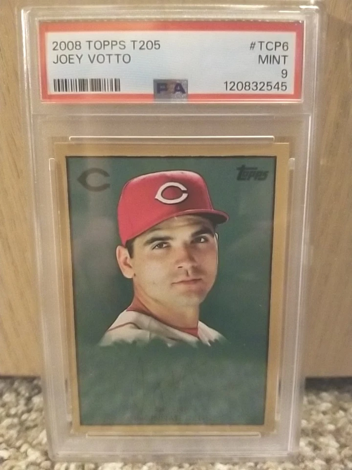 2008 Topps T205 Joey Votto TCP6 PSA MINT 9 ROOKIE RC CINCINNATI REDS  - Image 4 of 4