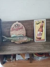 Leinenkugels Beer Sign & Walleye inflatable Vintage Rare