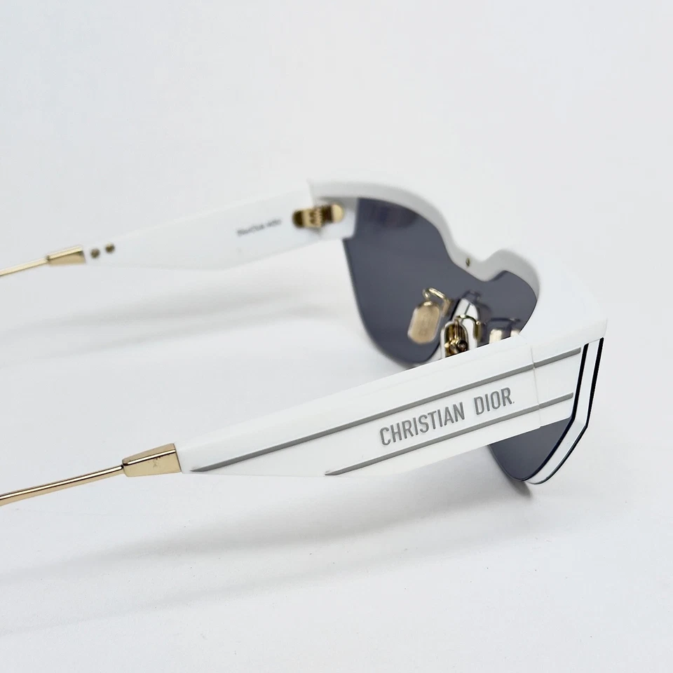 Gafas de sol CHRISTIAN DIOR CLUB blancas plateadas espejo oblicuas DIORCLUB M3U CD40089U Foto 3 de 4