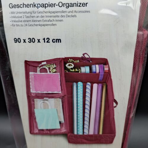DOMOPAK Geschenkpapier-Organizer Aufbewahrungstasche Weihnachten Ordnung 90X30X