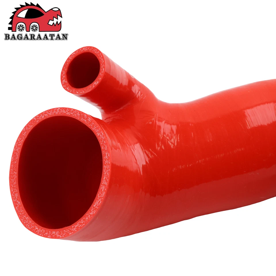 Manguera de arranque de admisión de silicona para BMW E46 325CI 330CI 325i/Xi 330i/Xi Z3 2001-06 rojo Foto 3 de 4