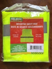 Tool Bench Reflective Safety Vest One Size Fits Most Great for Visibility