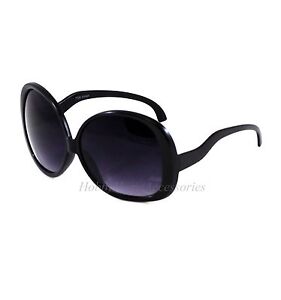 Round Sunglasses Big Oversized XXL Large HUGE Glasses Women FRAME Retro Black
