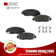 Front Ceramic Brake Pads +Hardware for 1990-2002 Honda Accord 1997-1999 Acura CL