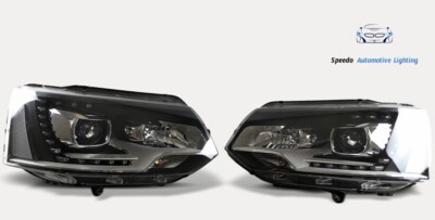 Bi-Xenon Headlights for VW T5 Facelift Front Headlights + LED Headlights LHD