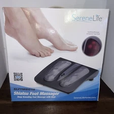 SereneLife SLFTMSG18 Shiatsu Foot Massager Heat Therapy For Your Feet Never Used